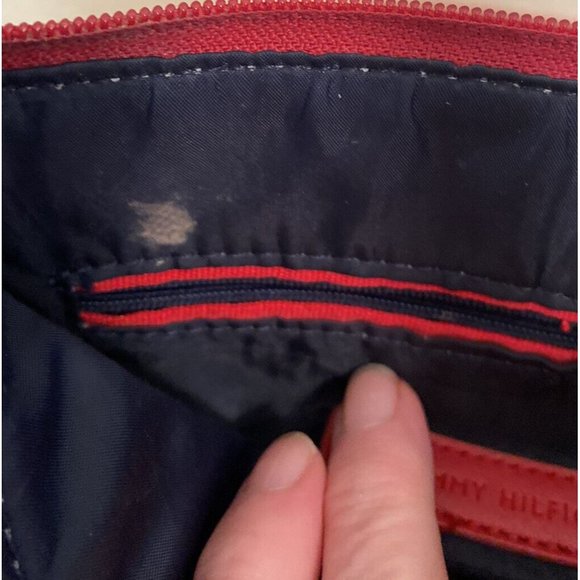 Tommy Hilfiger Womens Signature Logo Crossbody Bag Tan and Beige Brown Satchel - Picture 8 of 11